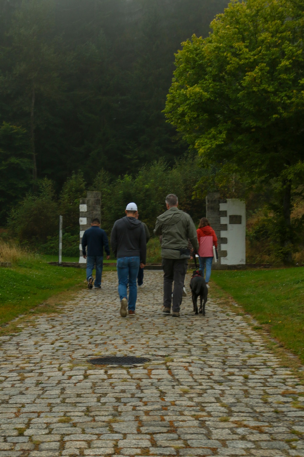 U.S. Army Soldiers and Staff tour the Flossenbuerg Concentration Camp Memorial