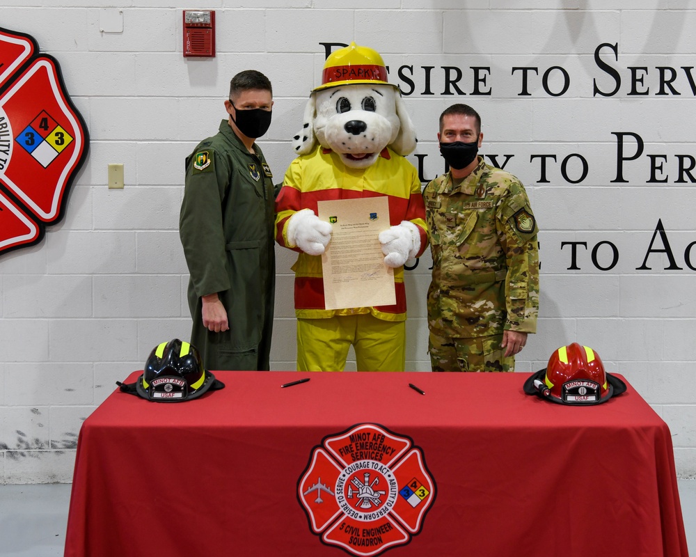 5th Bomb Wing and 91st Missile Wing Fire Prevention Week Proclamation