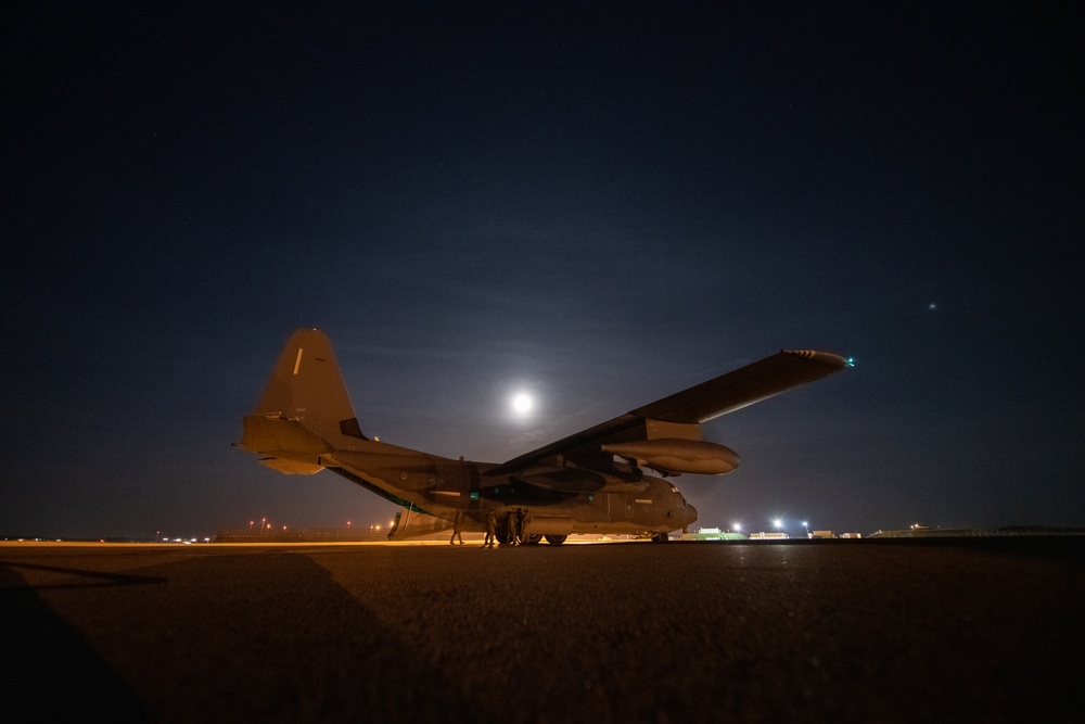 67th Special Operations Squadron conducts night refueling operations