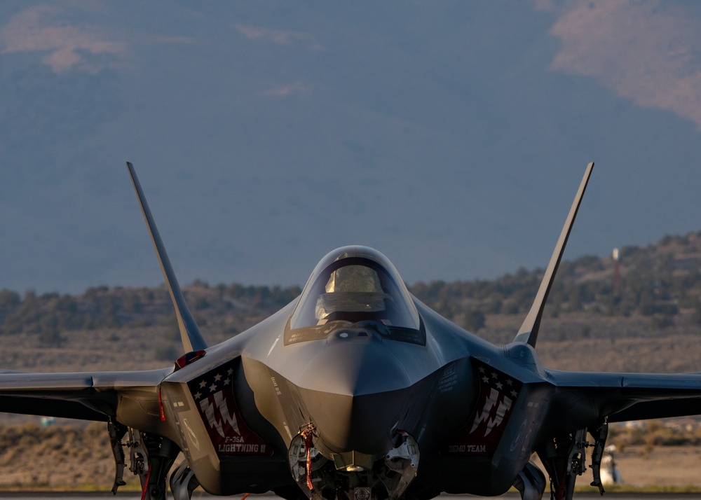 F-35A Demo Team flies at the Reno Air Races