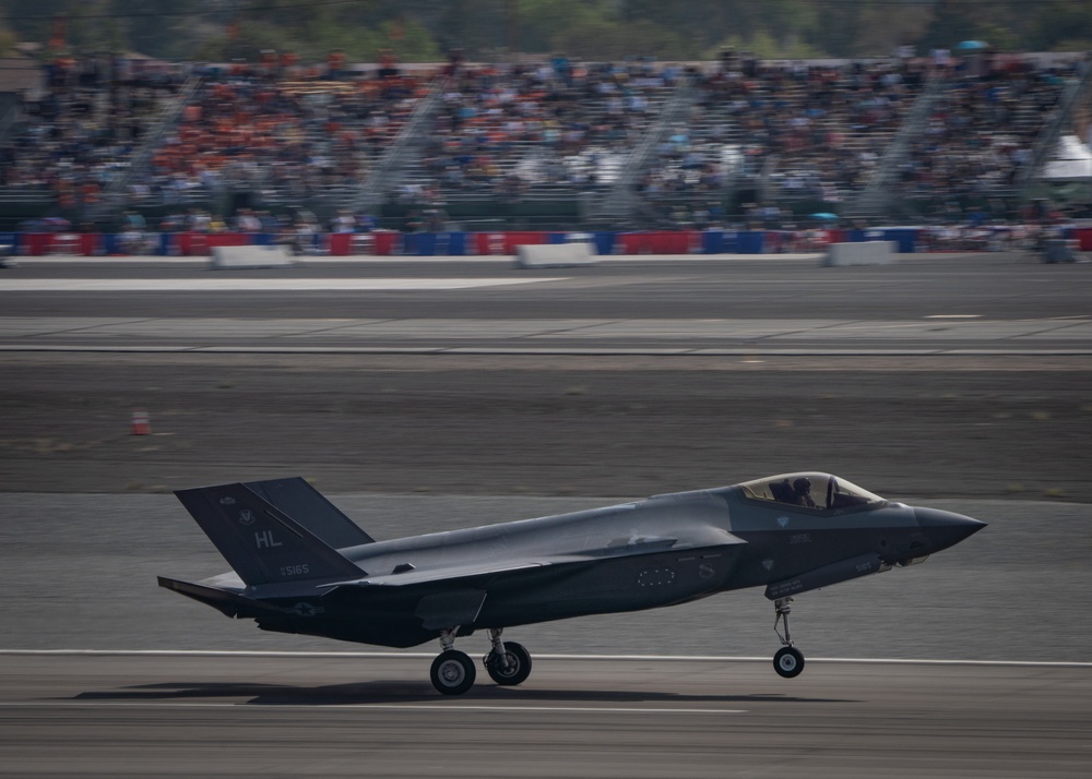 F-35A Demo Team flies at the Reno Air Races