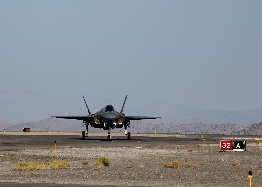 U.S. Air Force F-35A Demonstration Team performs at the 2021 Reno Air Races