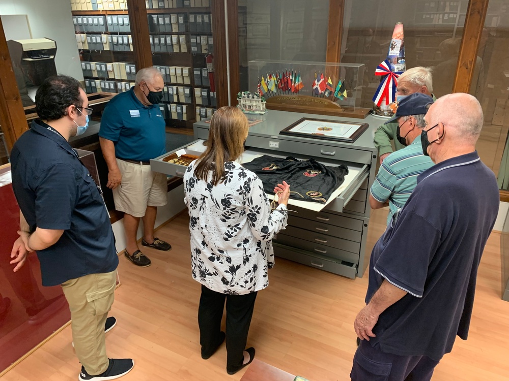 Museum volunteers visit special collections facility