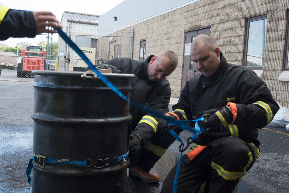 Lithuanian Firefighters HAZMAT Training