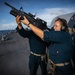 USS Sioux City Sailor Shoots an M203 Grenade Launcher During a Live-Fire Exercise