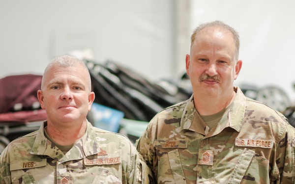 Washington Air National Guard command chiefs serve Liberty Village