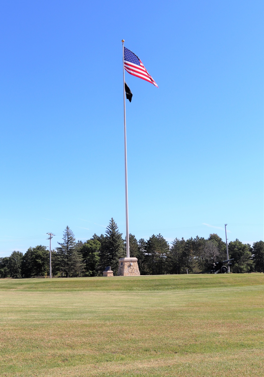 American Flag and Fort McCoy