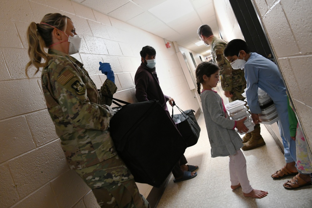 TF Liberty delivers breakfast at medical isolation dormitory