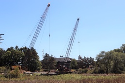Construction of new bridge continues at Fort McCoy