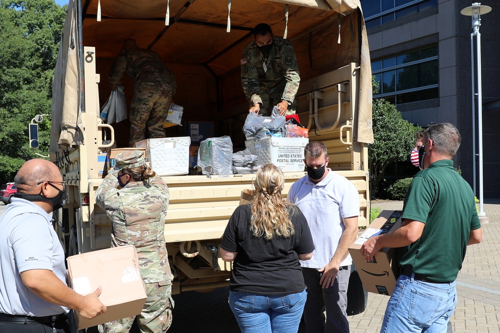 John Deere Employees Donate School Supplies for NC Guard Families