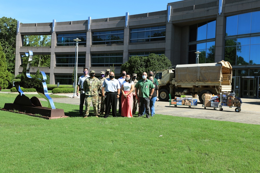 John Deere Employees Donate School Supplies for NC Guard Families