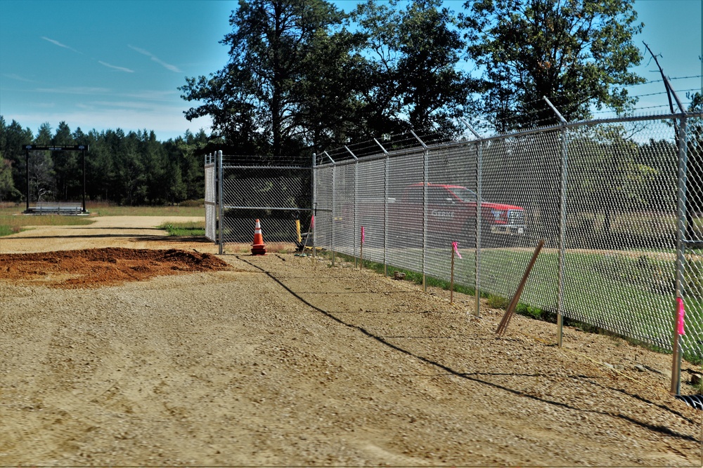 Range area construction at Fort McCoy