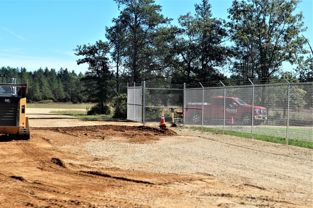 Range area construction at Fort McCoy