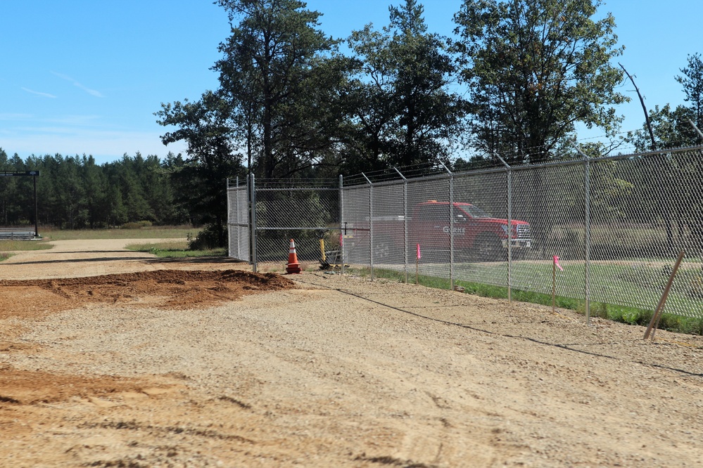 Range area construction at Fort McCoy