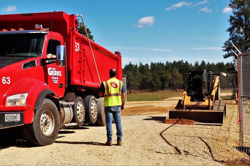 Range area construction at Fort McCoy