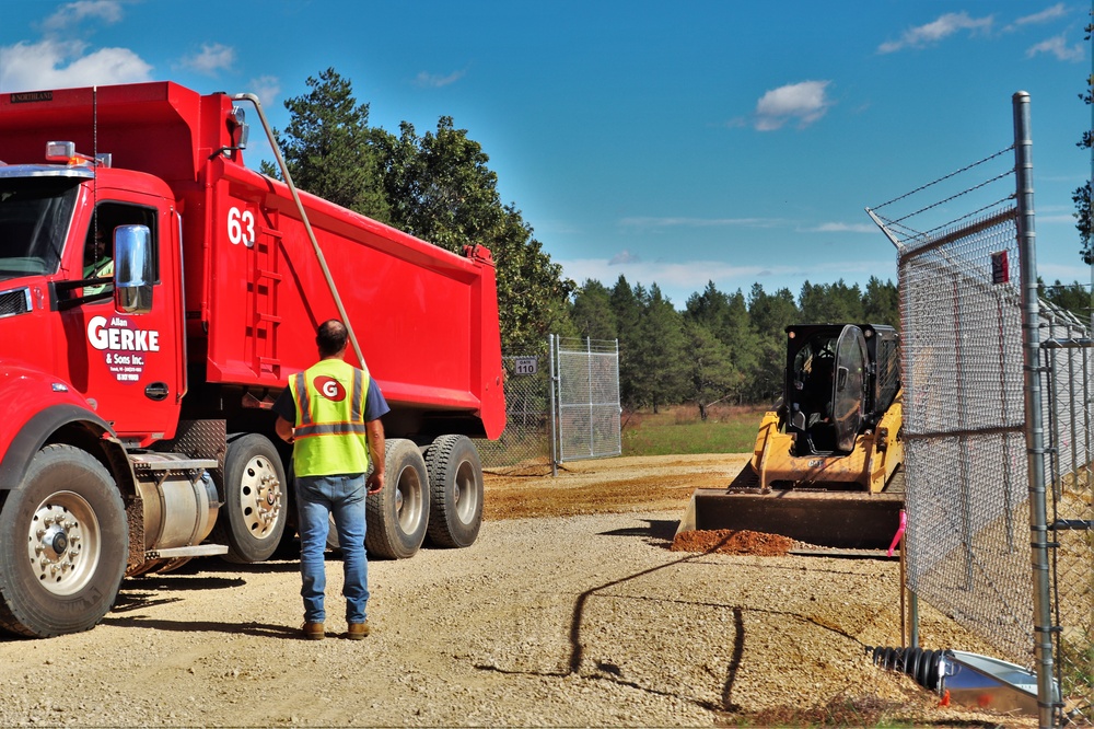 Range area construction at Fort McCoy