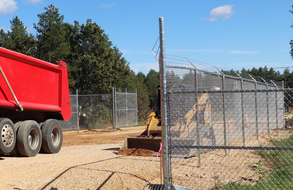 Range area construction at Fort McCoy