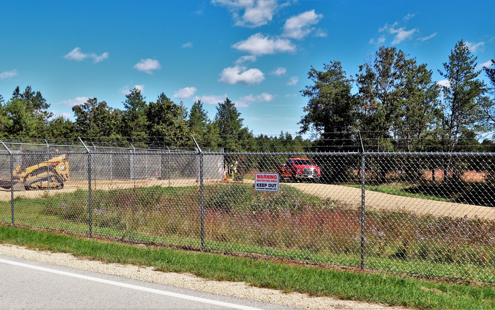 Range area construction at Fort McCoy