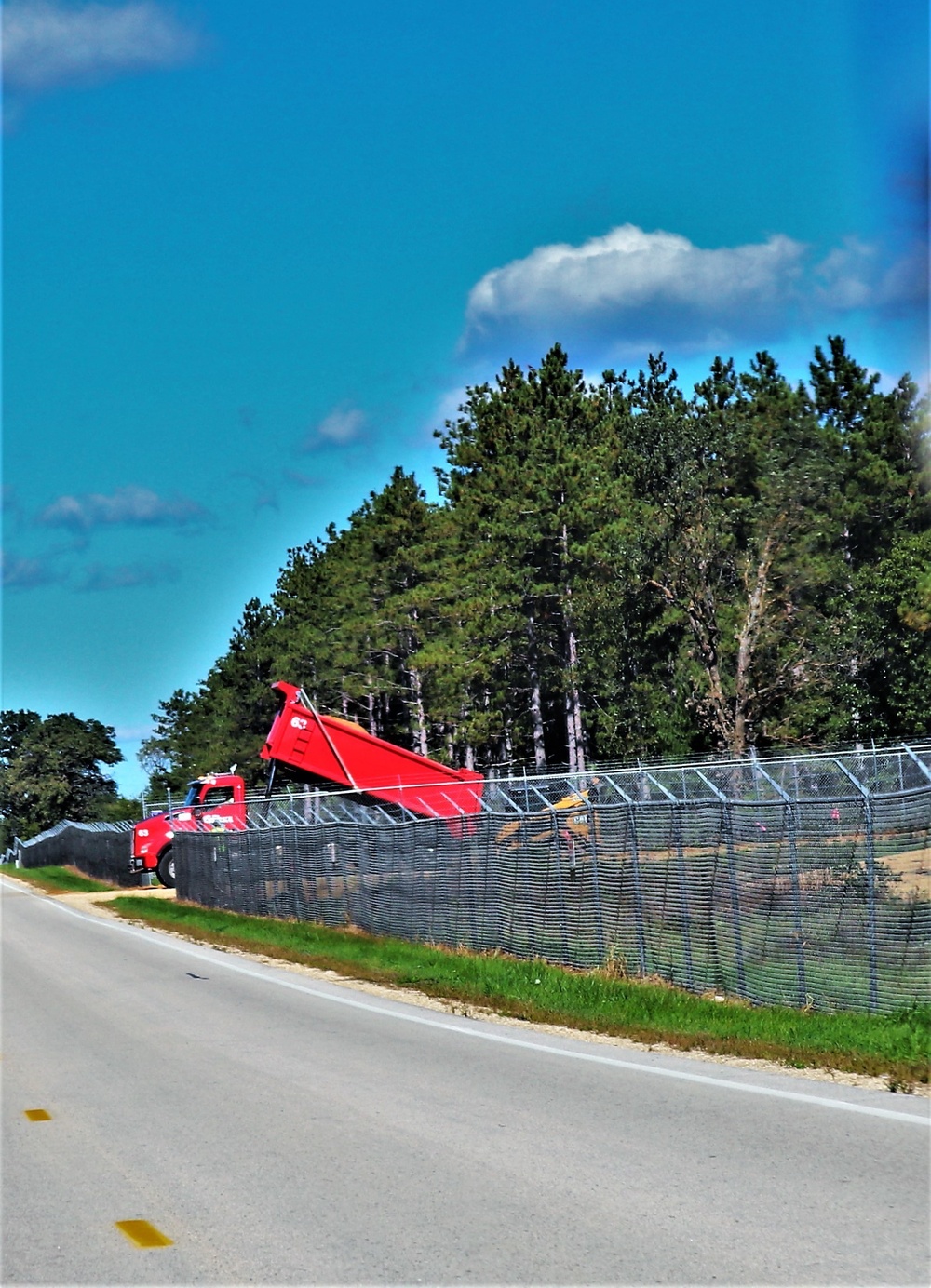 Range area construction at Fort McCoy