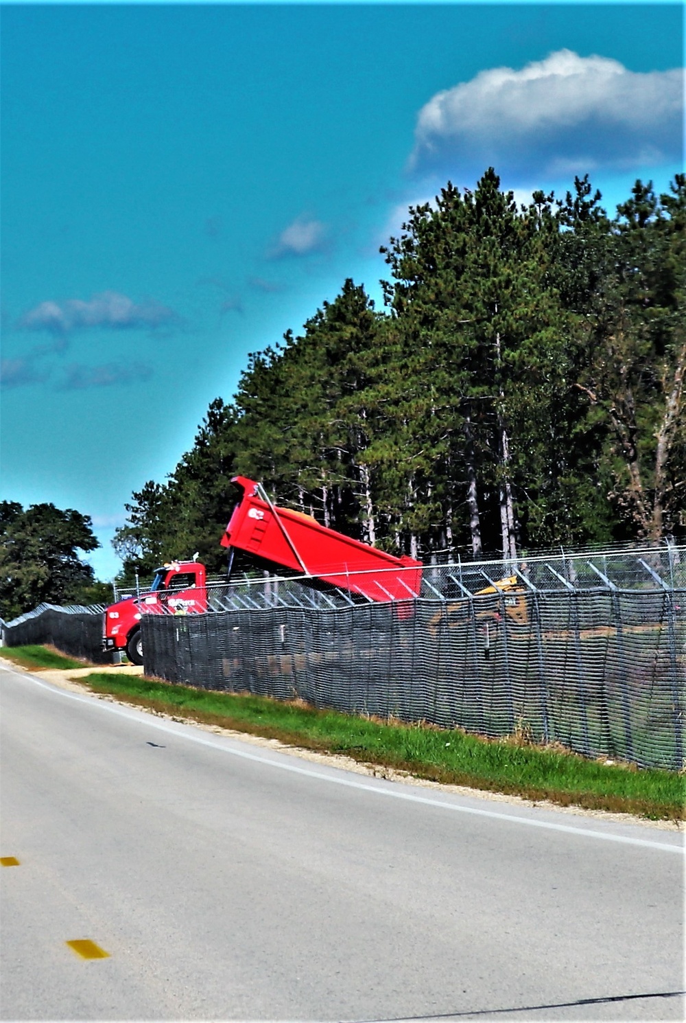 Range area construction at Fort McCoy