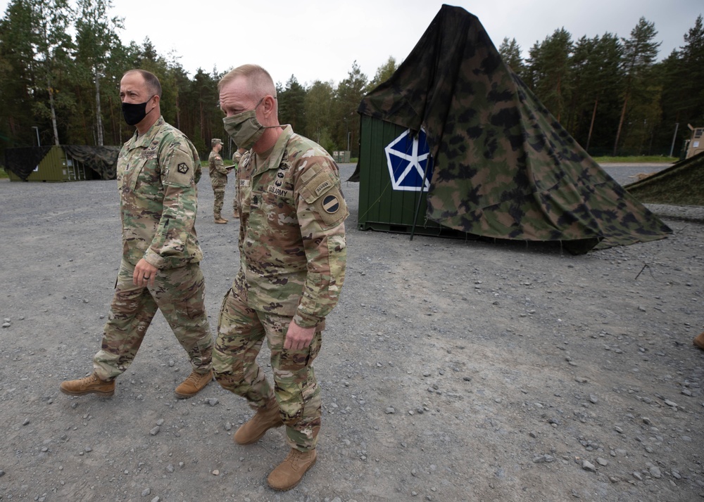 FORSCOM visits V Corps during Warfighter Exercise