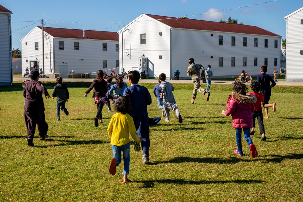 Activities on Fort McCoy for Afghan Children
