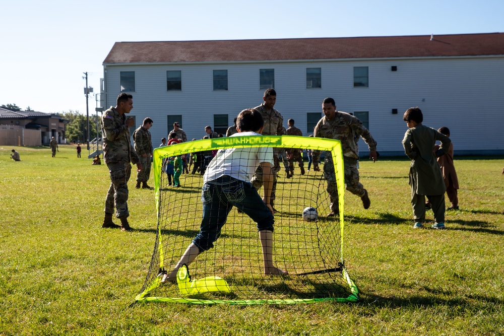 Activities on Fort McCoy for Afghan Children