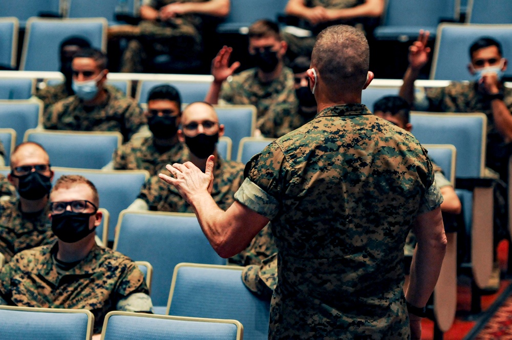 USNCC Briefs Marines and Sailors at Marine Corps Base Quantico