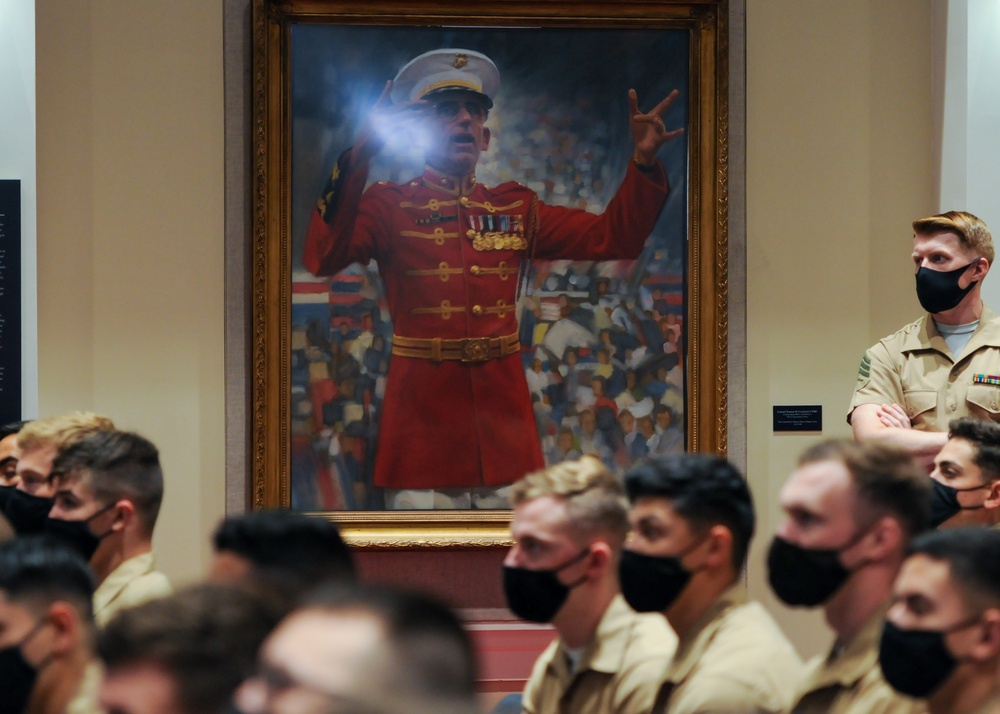 USNCC Briefs Marines at Marine Barracks Washington