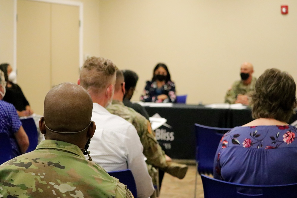 Col. James Brady hosts first Housing Town Hall as Fort Bliss Garrison Commander