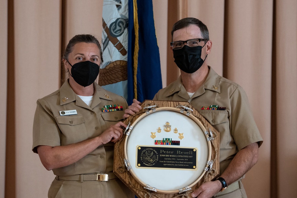 Retirement Ceremony for Senior Chief Musician Peter Revell