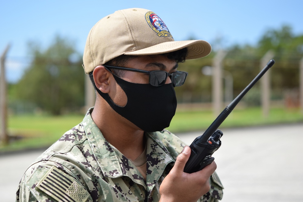 US Navy Seabees assigned to NMCB-5 conducted an internal mount-out exercise onboard Camp Shields