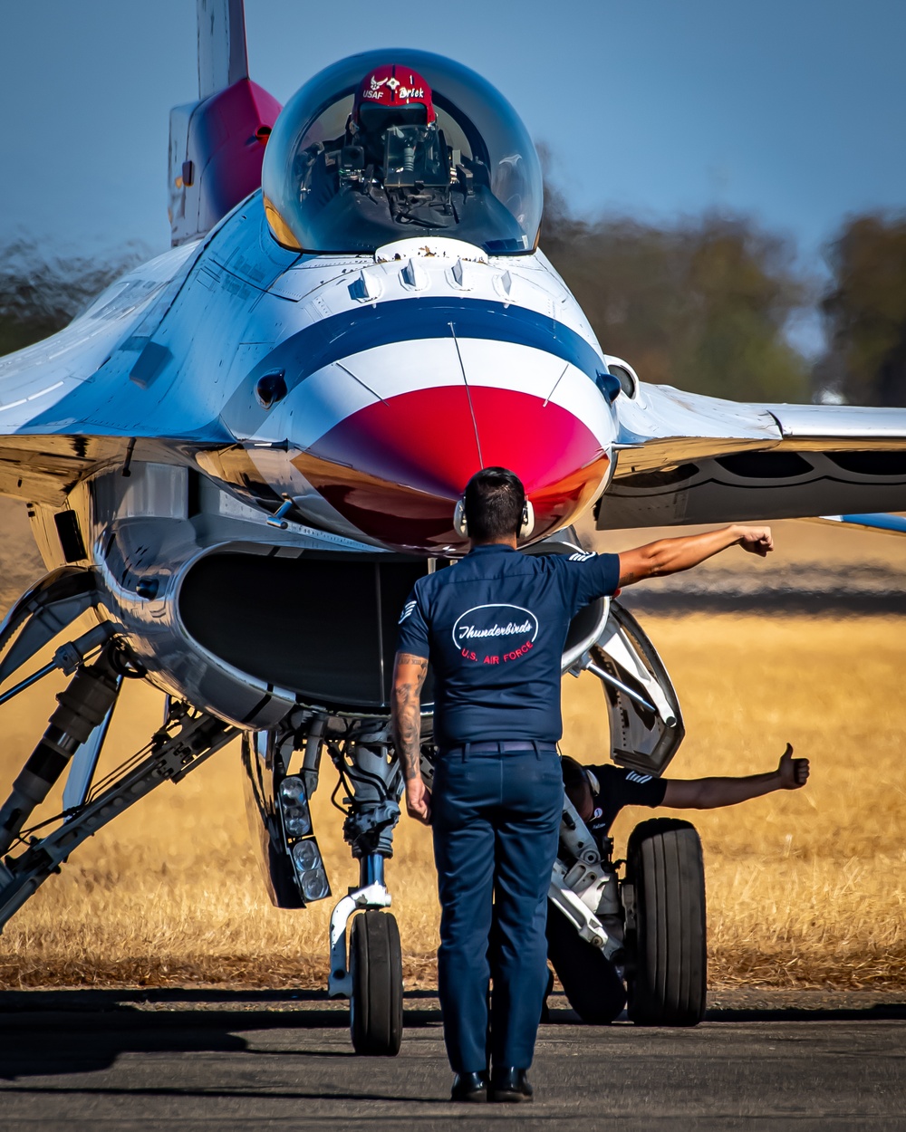 Thunderbirds perform at the 2021 California Capital Airshow