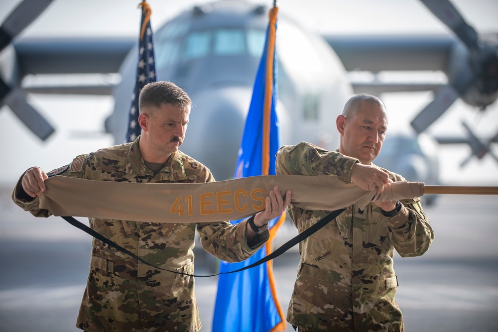 41st EECS Inactivation Ceremony at Al Dhafra Air Base