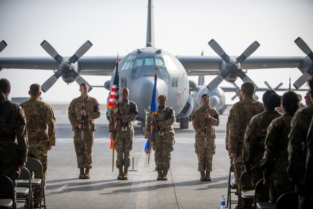 41st EECS Inactivation Ceremony at Al Dhafra Air Base