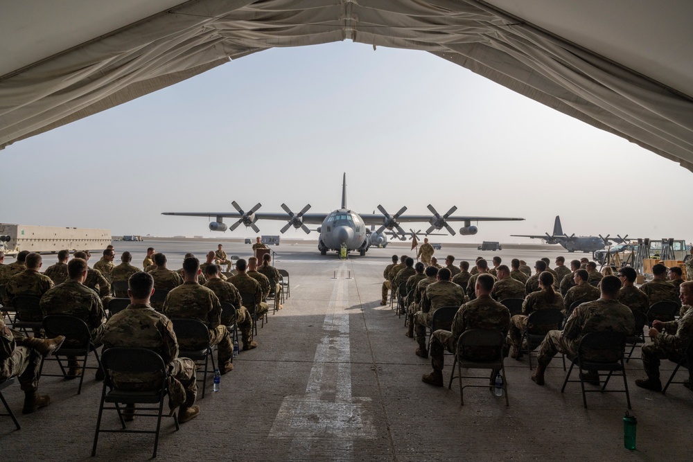 41st EECS Inactivation Ceremony at Al Dhafra Air Base