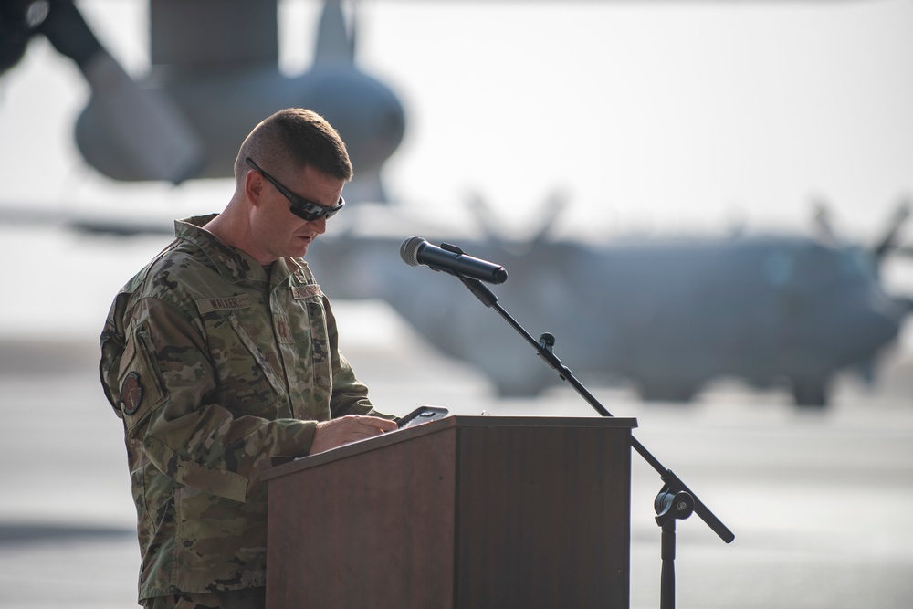 41st EECS Inactivation Ceremony at Al Dhafra Air Base