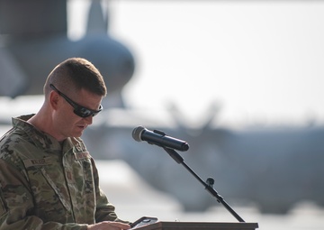 41st EECS Inactivation Ceremony at Al Dhafra Air Base