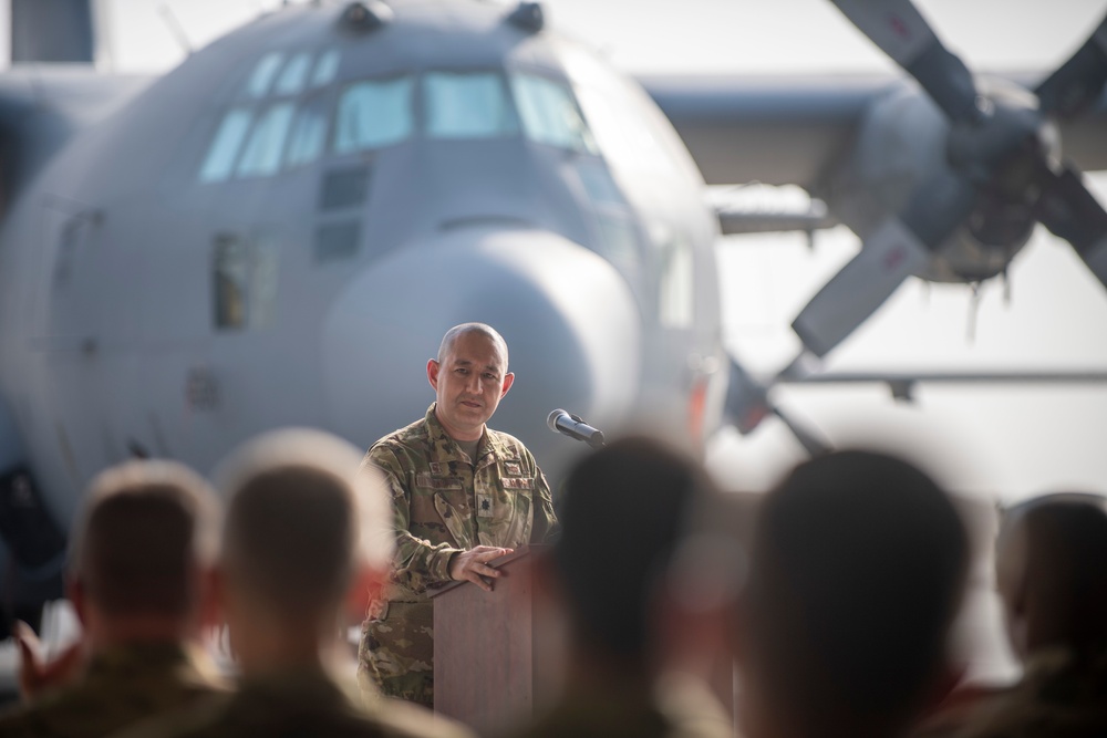 41st EECS Inactivation Ceremony at Al Dhafra Air Base