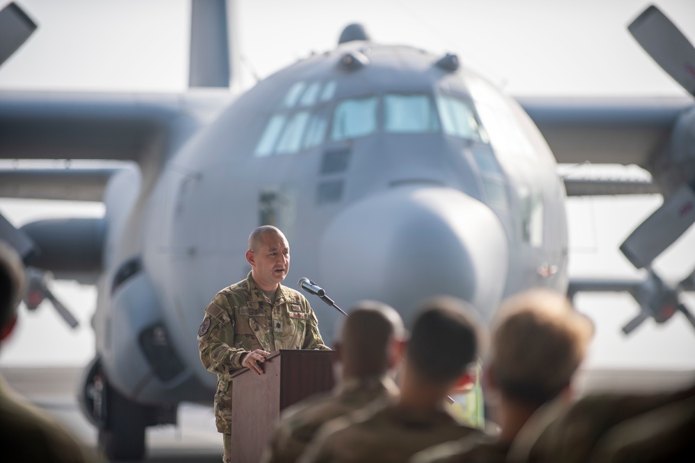 41st EECS Inactivation Ceremony at Al Dhafra Air Base