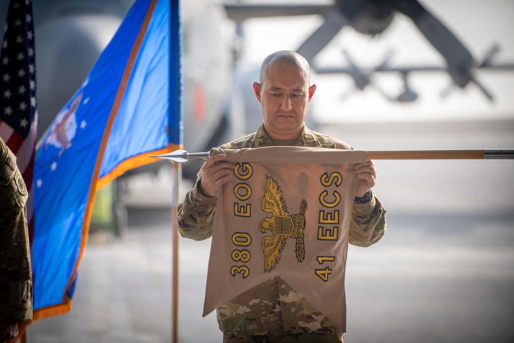 41st EECS Inactivation Ceremony at Al Dhafra Air Base