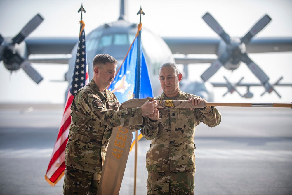 41st EECS Inactivation Ceremony at Al Dhafra Air Base