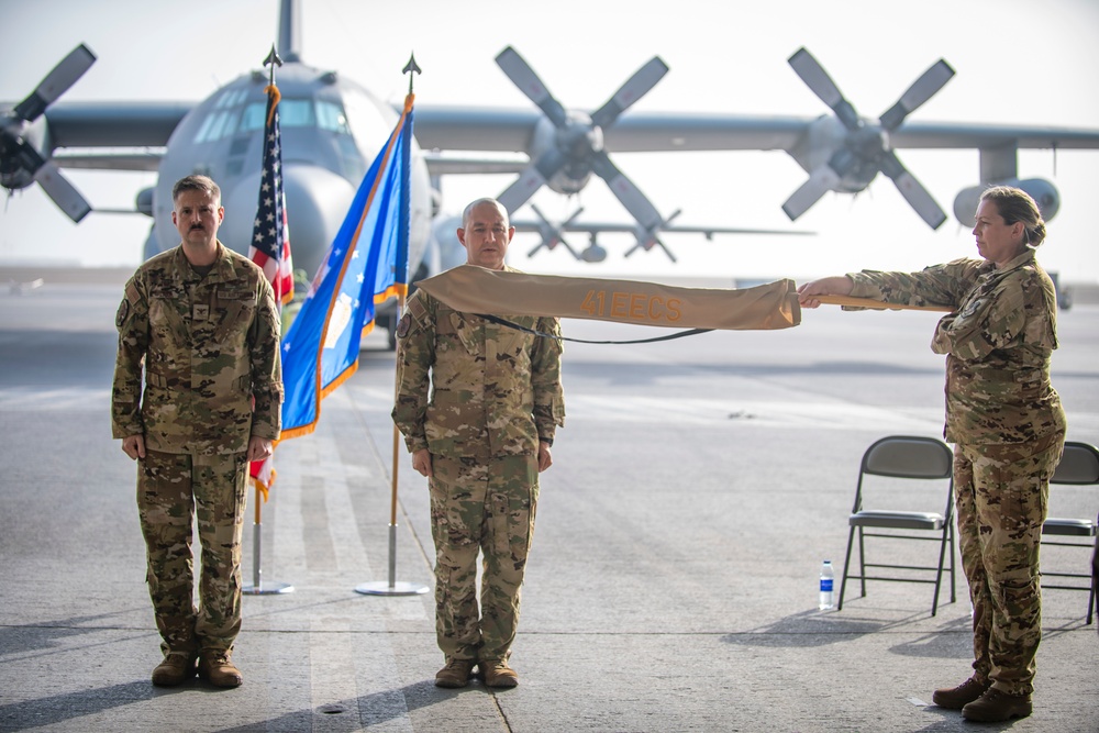 41st EECS Inactivation Ceremony at Al Dhafra Air Base