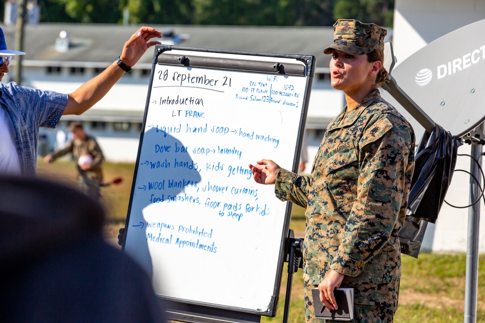 U.S. Marines Host Town Hall on Fort Pickett