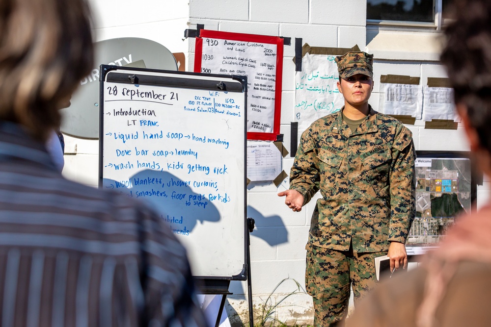 U.S. Marines Host Town Hall on Fort Pickett