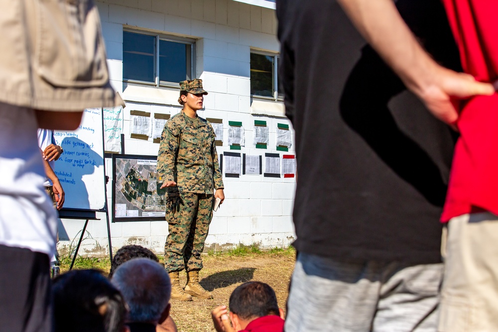 U.S. Marines Host Town Hall on Fort Pickett