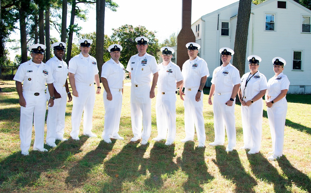 NWS Yorktown Navy Chiefs Support Change of Command