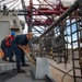 USS Billings Sailors Heave Around a Line During Sea and Anchor Detail