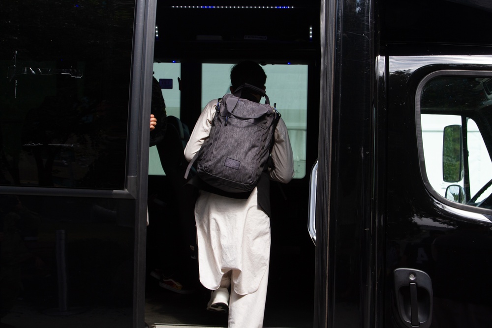 Afghan Personnel Depart Fort Lee