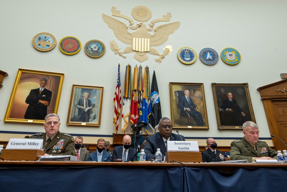 SECDEF, CJCS and CENTCOM House Armed Services Committee Hearing on Afghanistan